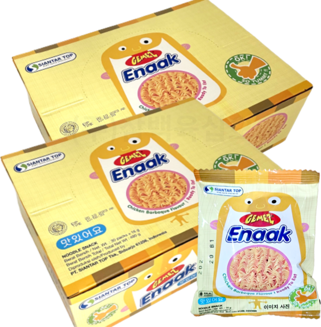 에낙 게메즈 에낙(라면과자16g*30개입)x2개, 480g, 2개