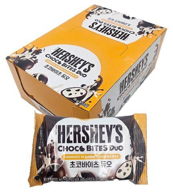 롯데 허쉬 초코바이츠 듀오, 36개, 36g
