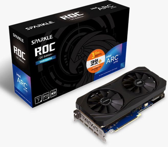 [공식수입사] Sparkle Arc A770 ROC OC D6 16GB, [SPARKLE]A770 ROC