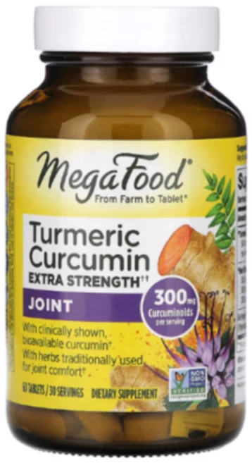 메가푸드 터메릭 강황 커큐민 엑스트라 스트렝스 조인트 보스웰리아 함유 60정, 1개 - 쿠팡