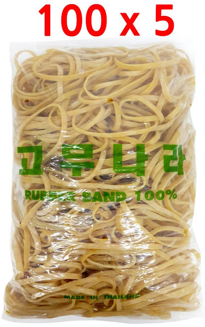 고무나라 고무밴드 1kg 100 x 5 mm, 1개