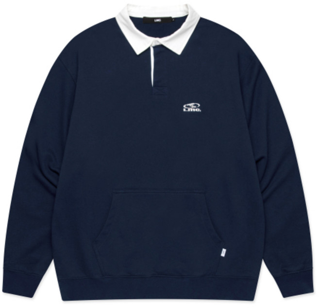 [엘엠씨] LMC OVAL COLLAR SWEATSHIRT navy