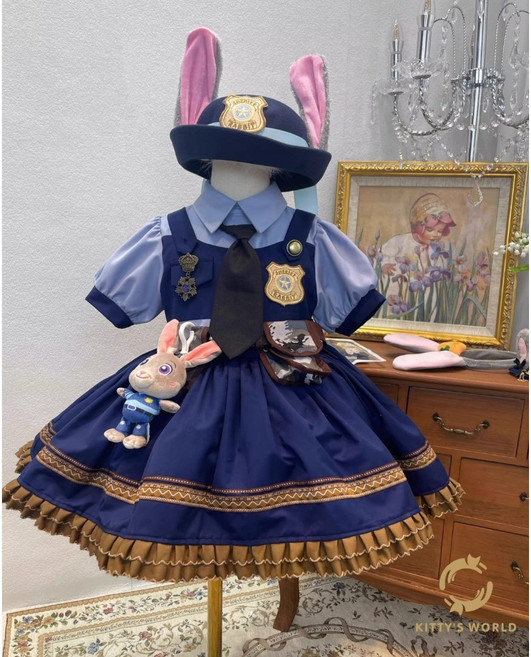 디즈니 주토피아 주디 닉 토끼 할로윈 코스튬 유아 아동 의상 유치원 어린이집 파티 드레스