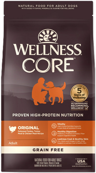 Wellness CORE 無穀 成犬 火雞肉配方, 1.8kg, 1個, 混合口味