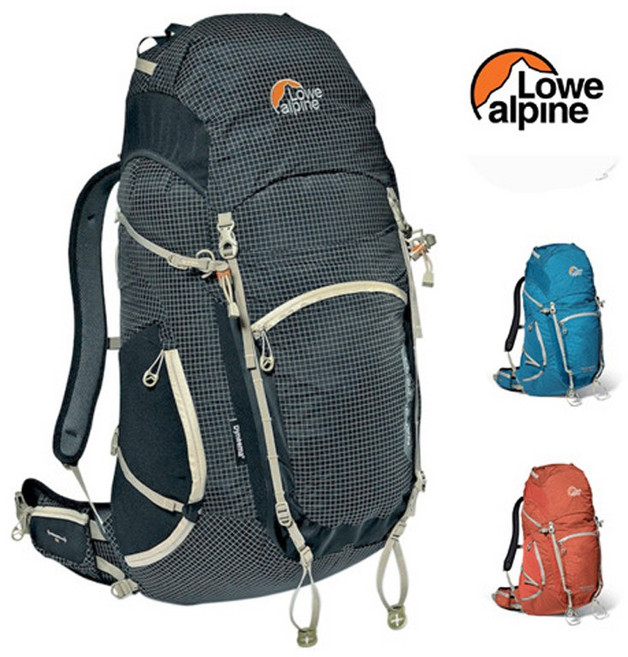 로우알파인 나논 40-45리터 등산배낭 캠핑 낚시 특가세일, 블랙