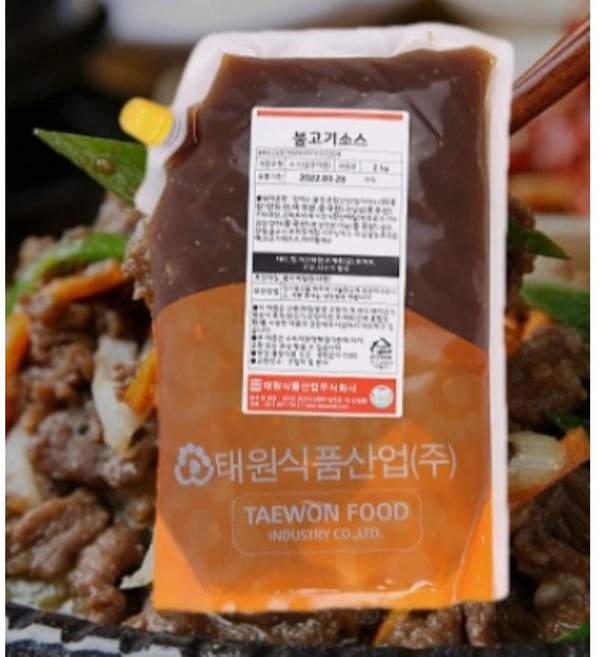 태원식품 불고기 소스, 2kg, 1개