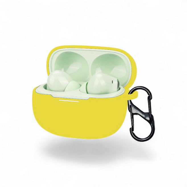 GRAYCO 샤오미 레드미 버즈 6 프로 실리콘 일체형 보호 케이스, 옐로우, 1개