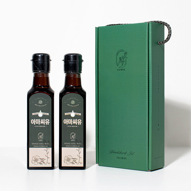 두손애약초 아마씨유 선물세트, 2개, 250ml