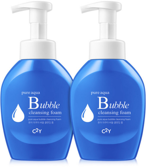 시투와이 네츄럴 아일랜드 퓨어 아쿠아 버블 클렌징 폼, 500ml, 2개