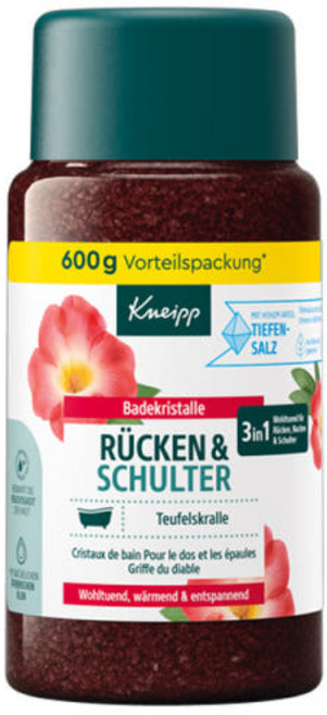 크나이프 입욕제 바스솔트 600g Rucken Schulter 독일, 1개