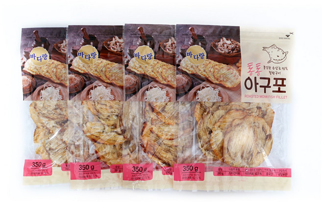 미성식품 바다랑철판구이 아구포 350g x4, 4개