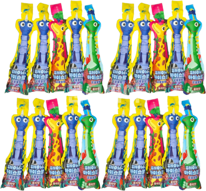 스노우아이스팜 콜라맛 쭈쭈바 얼려먹는 콜라슬러쉬, 20개, 90ml