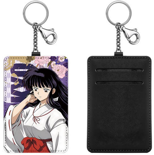 이누야샤 애니메이션 캐릭터 프린팅 카드 지갑 키링 모음