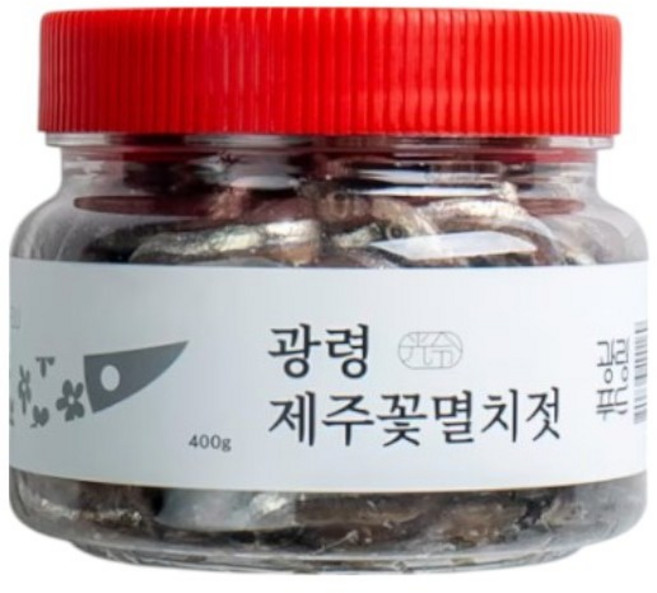 제주 꽃멸치젓 통멸치육젓 멜젓 생 멸치젓갈 멸치생젓, 5개, 400g