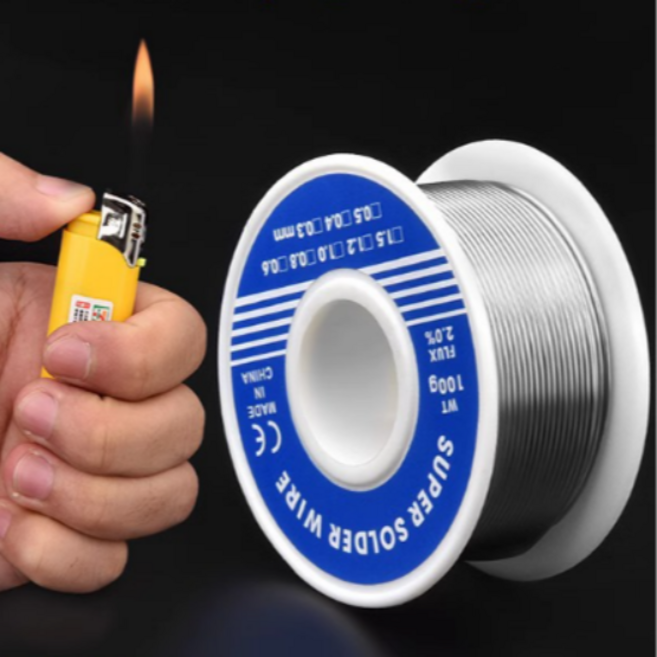 납땜용 실납 저온 와이어 철사 납땜납 0.8mm 50g 100g, 2개, 납땜납 50g