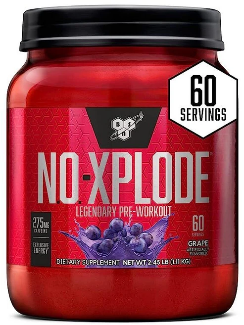 BSN N.O. XPLODE 프리 워크아웃 파우더 포도맛 60회 분, 1개, 1.1kg - 쿠팡