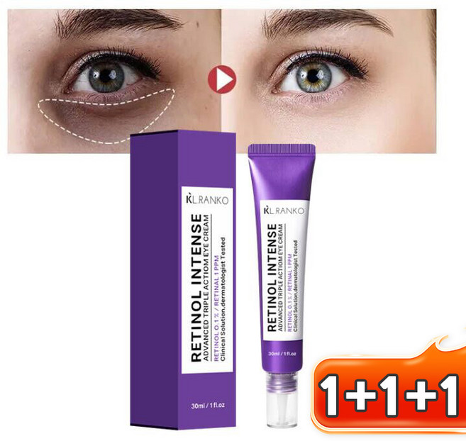 [레티놀 아이크림] 눈밑지방 아이백 리프팅 900샷 아이크림 눈가 주름을 줄여줍니다 다크서클 감소 눈가에 영양을 공급, 3개, 20g