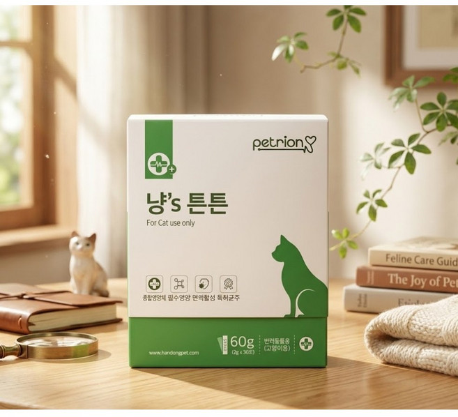 펫트리온 고양이 냥's 튼튼 분말 영양제, 30회분, 종합영양제, 1개