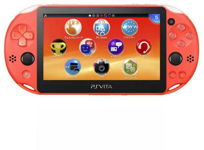 소니 PS VITA 2세대 홍콩판 블랙 PSP 플레이스테이션 비타, 홍콩 버전, 패키지 1, 박스 포함 PSV2000 네온오렌지