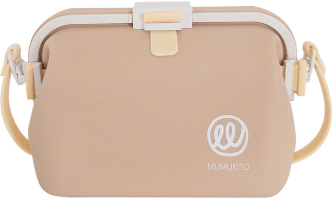 무무키토 비치백 수영장 수영 가방 방수 목욕 물놀이 실리콘 모찌백, 베이지