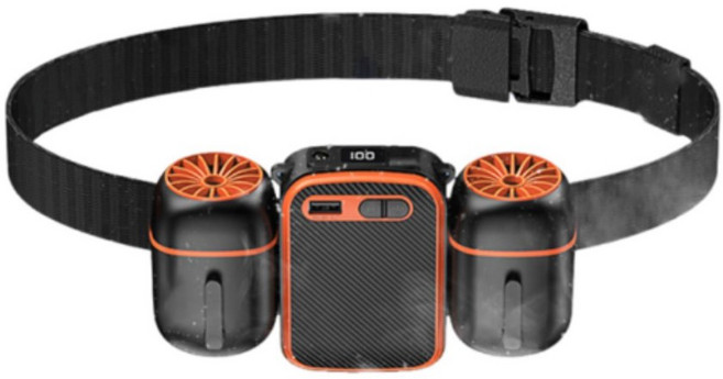 미니 허리 선물 핸즈프리 무소음 10000 충전식 쿨러 벨트 가정용 하이킹 스포츠 여름 해변 야외 활동 DS-I8, A