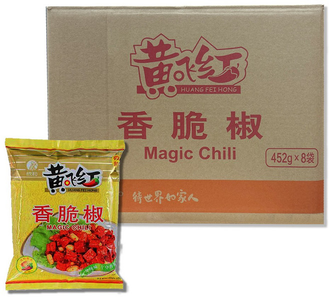 복원 황비홍 향취고추 마라 부각 고추튀김 1BOX, 452g, 16개