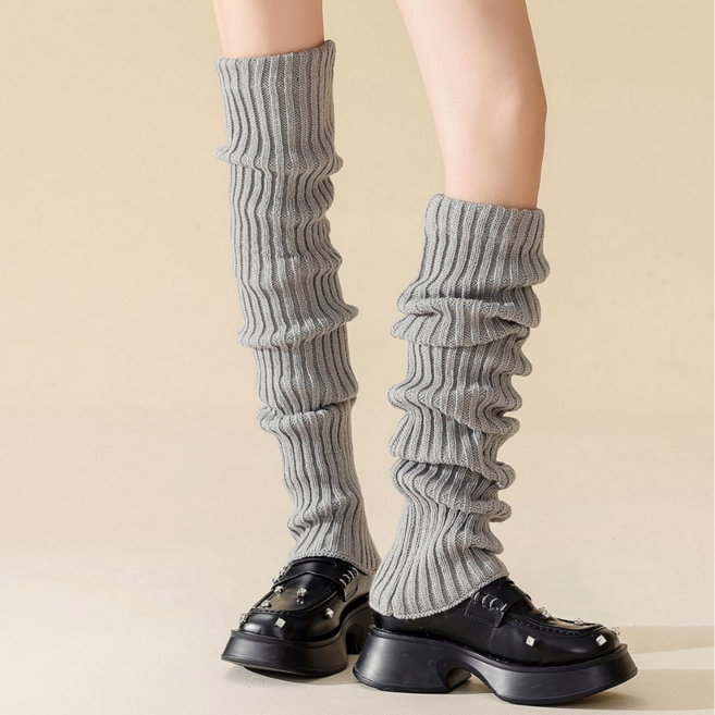 온더밸류 여성 롱레그워머 골지 니트 발토시