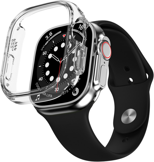 아이티스타일 애플워치 울트라 호환 프리미엄 케이스 49mm, 블랙