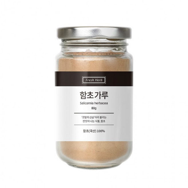 국산 100% 함초가루 분말 80g 선식 요리용 천연조미료, 1