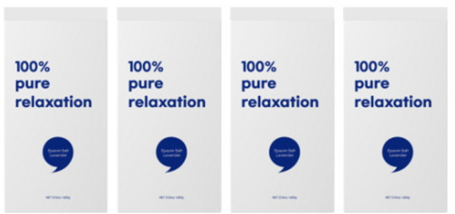 쇼산 엡솜솔트 마그네슘입욕제 라벤더 스타터 600g 4개 세트