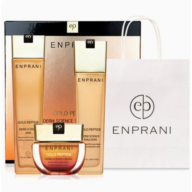 엔프라니 덤 사이언스 골드 펩타이드 3종 선물포장세트 + 쇼핑백, 2세트