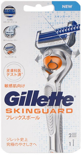 질레트 스킨텍 스킨가드 플렉스볼 매뉴얼 면도기 2up, 1개