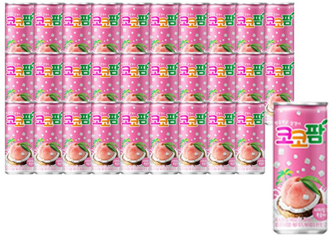 해태 코코팜 피치핑크 240ml 30개
