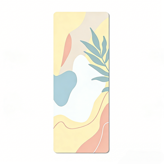 프리미엄 초슬림 요가매트 1.5mm 접이식 러브매트 출근길 홈트, 1개, 옐로우