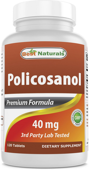 베스트네츄럴스 프리미엄 포뮬러 폴리코사놀 40mg 타블렛, 120정, 1개
