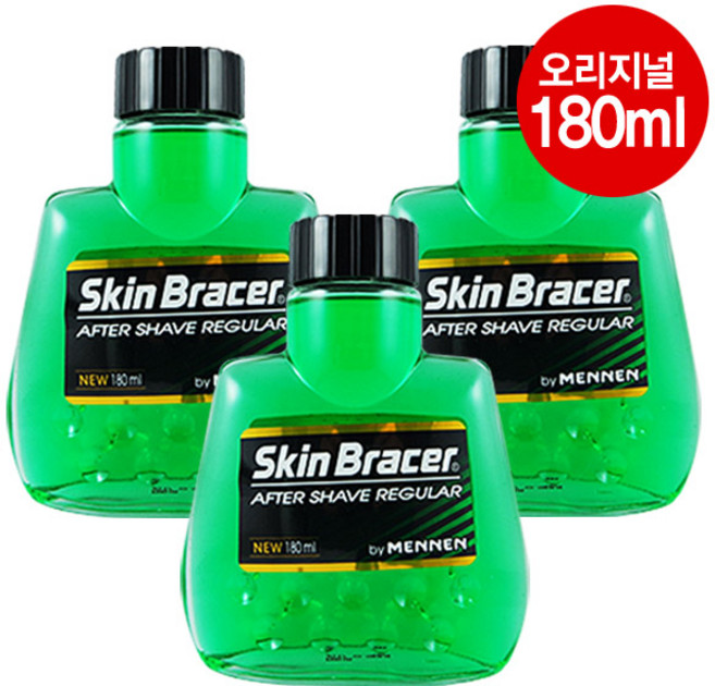 3위 - 멘넨 스킨브레이서 애프터쉐이브 레귤러 180ml 3개팩, 3개