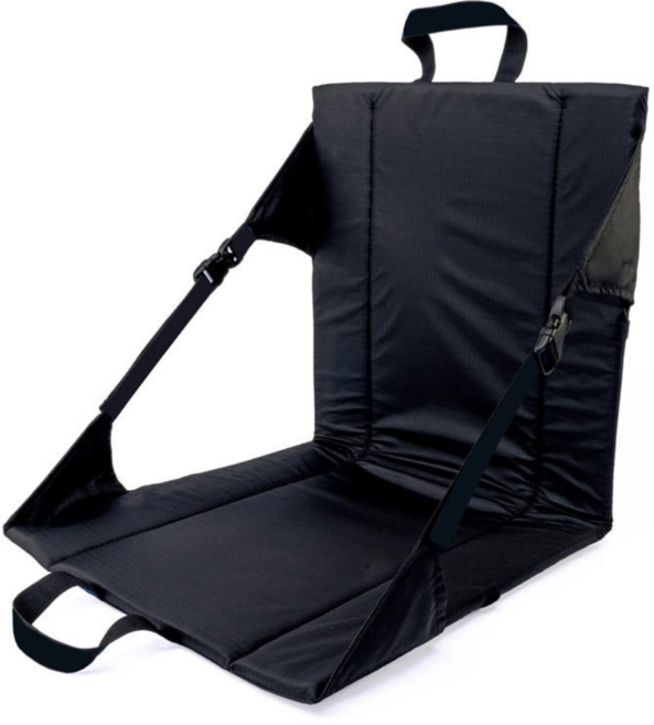 그라운드체어 캠핑 좌식의자 휴대용 접이식 페스티벌 피크닉 등받이 의자, 블랙, 1개