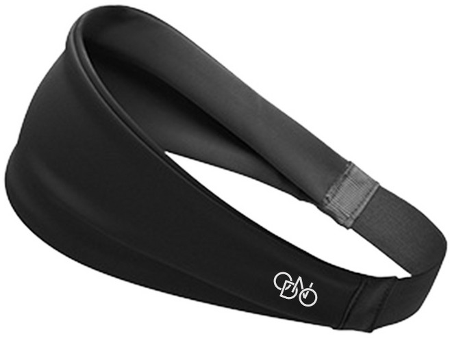 오든오 러닝 헤어밴드 스포츠 마라톤 헬스 테니스 쿨 헤어밴드 땀 흡수, 블랙, 1개