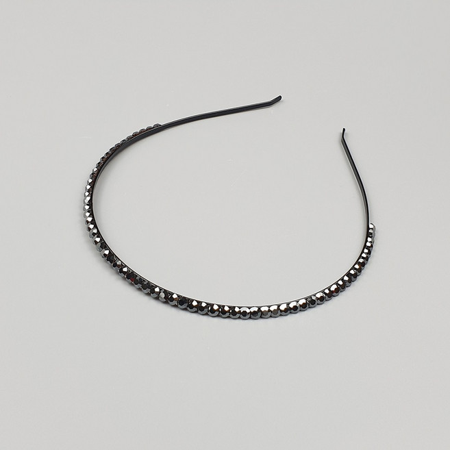 스와로브스키 스톤 심플 얇은 머리띠 11 color 보석머리띠 큐빅머리띠 데일리머리띠