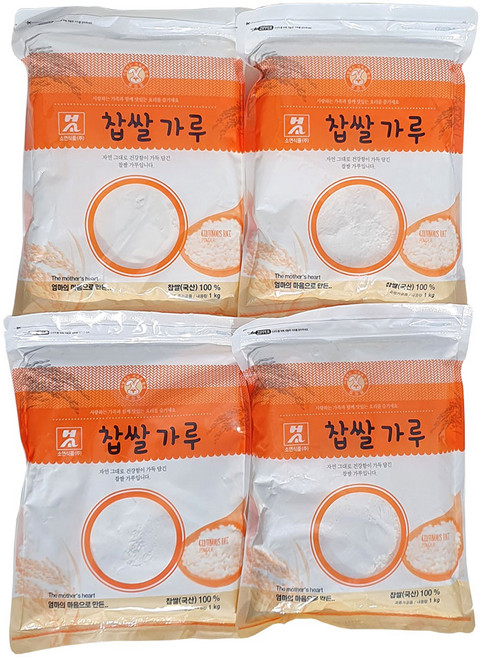 새마원 소연 건식 국산 100% 찹쌀가루 버터떡재료, 1kg, 4개
