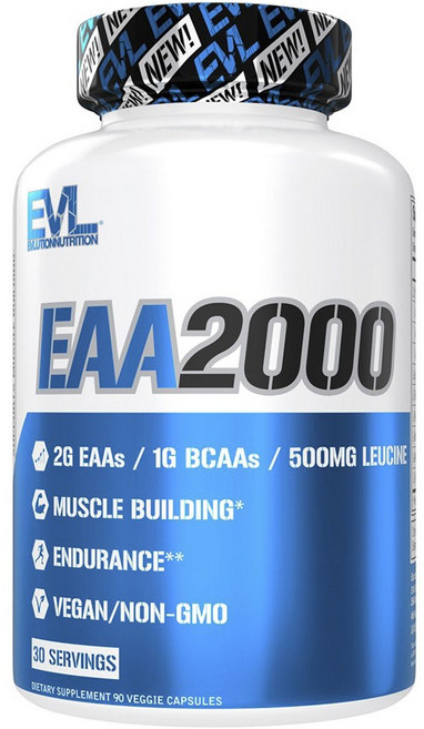 EVLUTIONNUTRITION EAA 2000素食膠囊, 1罐, 90顆