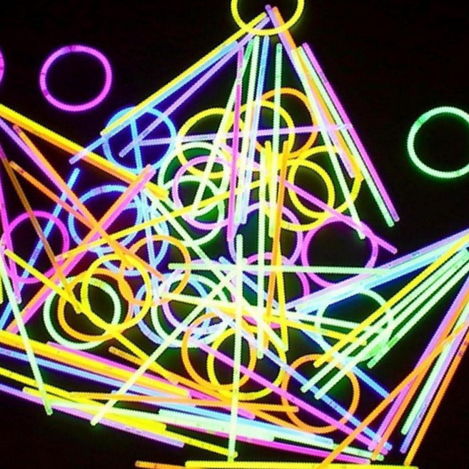 야광 팔찌 야간 안전 형광 발광 반사 팔밴드 축제 응원 야외행사, 1개, 상세페이지 참조