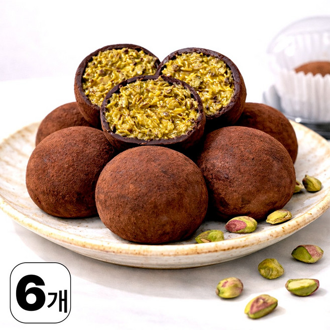 원어거스트 해운대 두바이쫀득쿠키 두쫀쿠 두쫀볼 수제 모찌, 6개, 40g