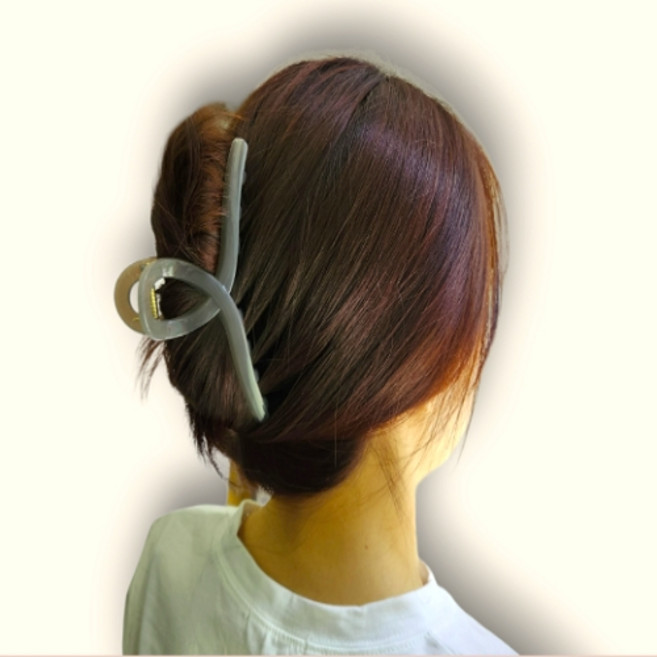 여름 특별제작 왕 그레이 집게핀 14cm 명품집게핀 올림머리 꼬임 헤어핀 빅사이즈