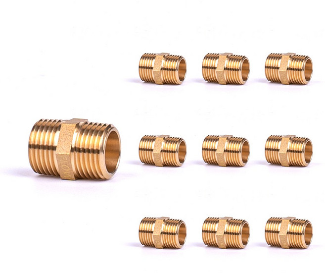 신주 PT 배관 니플 황동, 10개