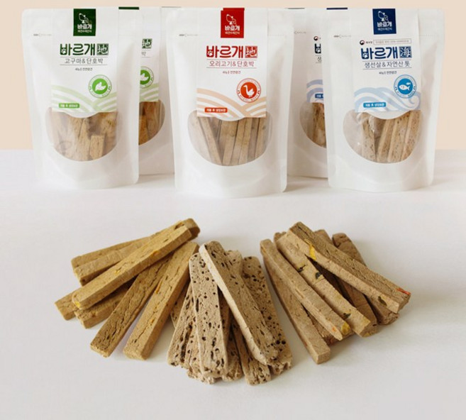 강아지 후코이단 간식 두부 단호박 오리 고구마 화식 보양식 펫푸드 3개월 노령견 무알러지, 1개