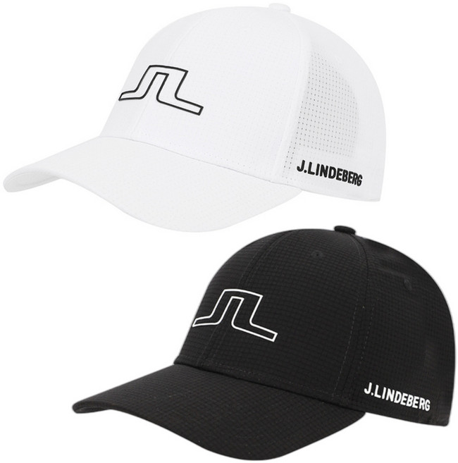 [정품] 제이린드버그 남성 골프 모자 남자 카덴 여름 메쉬 골프캡 화이트블랙, 블랙, 1개