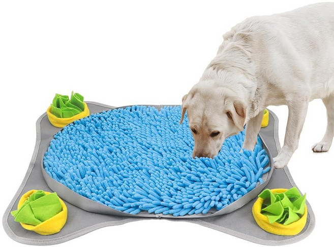 강아지용 스너플 매트 38.1 x 55.9cm15 x 22인치 강아지 먹이 찾기 매트 인터랙티브 강아지 장난감 스너플 볼 매트 강아지용 먹이 찾기 매트 느린 식사 및, 강아지용 스너플 매트, 38.1 x 55.9cm15 x