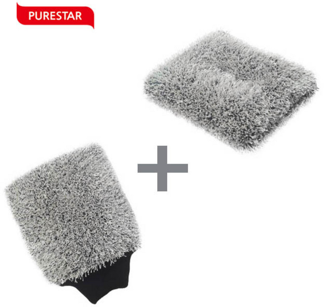 퓨어스타 신제품 더블트위스트 워시미트 1개 + 워시패드 1개 세트