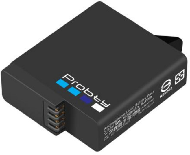 고프로 히어로 충전기 포함 배터리 고프로 7 1680mAh 고프로 5 6 7 용 블랙 배터리 액세서리, 1.1 Battery